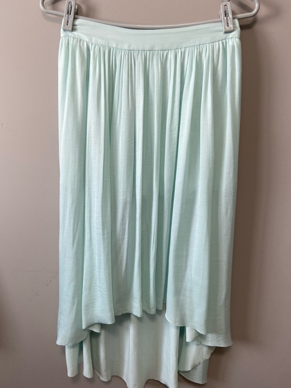 Wilfred Mint High-Low Maxi Skirt